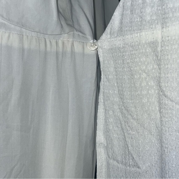 NWT LUSH Deep V-Neck Flirty Event Bride Coastal Beach Mini Wrap Dress White S - Picture 5 of 13